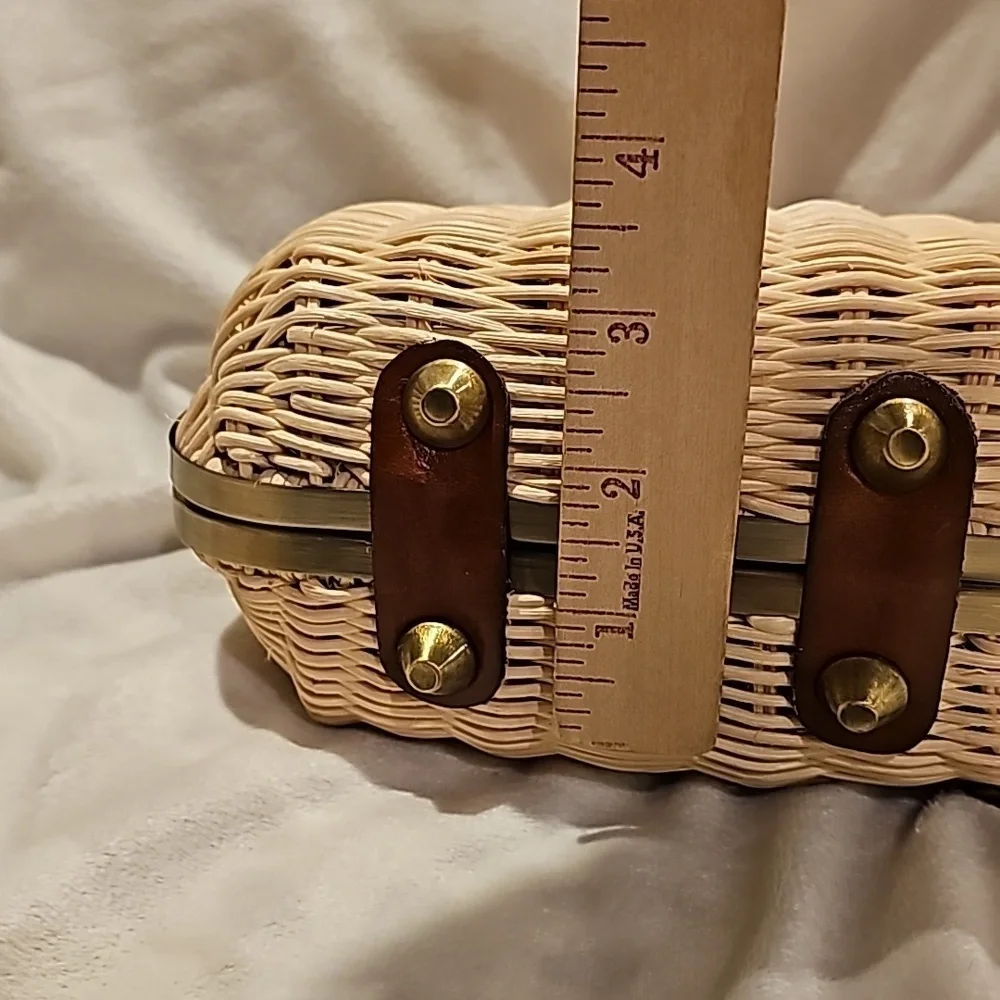 Patricia Nash crossbody wicker bag excellent condition - Picture 11 of 16